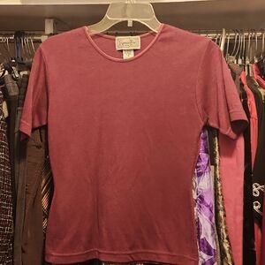 Maroon knit top
